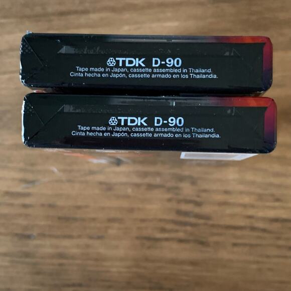 TDK D90 Blank Audio Cassette Tapes Lot Of 2 High Output IECI/Type1 New Sealed - Picture 2 of 7